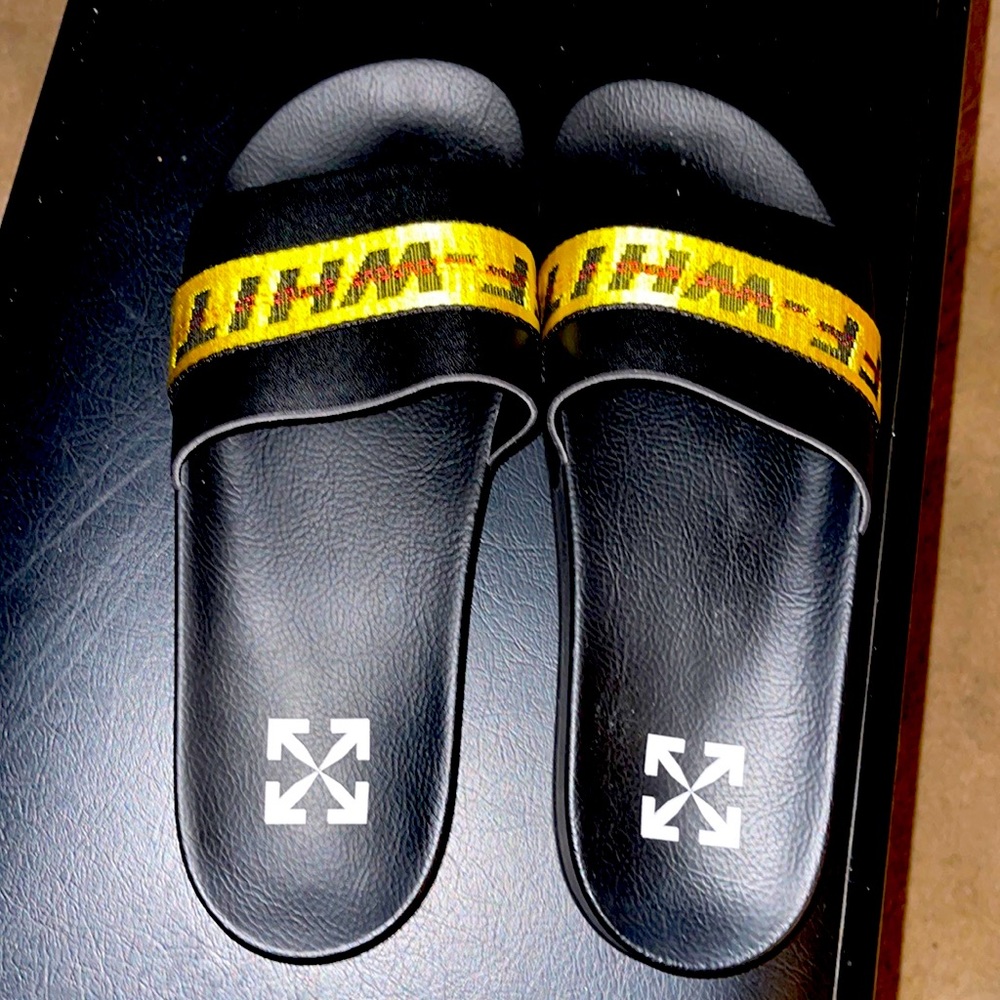 Off White Industrial Slides